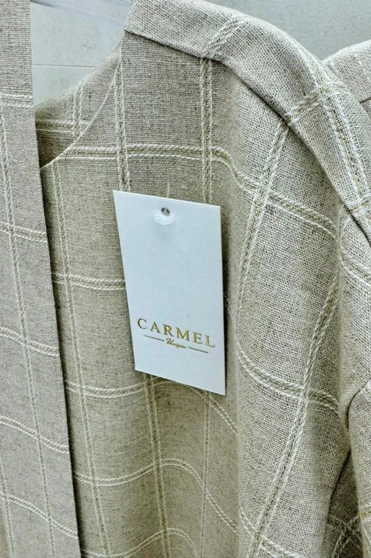 CARMEL sukienka lniana SEVILLA kratka