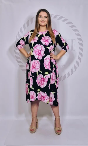 SASHA FERRANO Sukienka SONA peonie