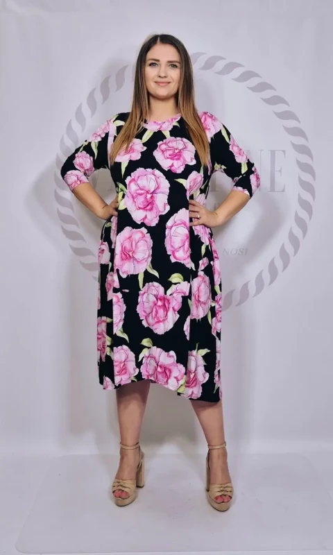 SASHA FERRANO Sukienka SONA peonie