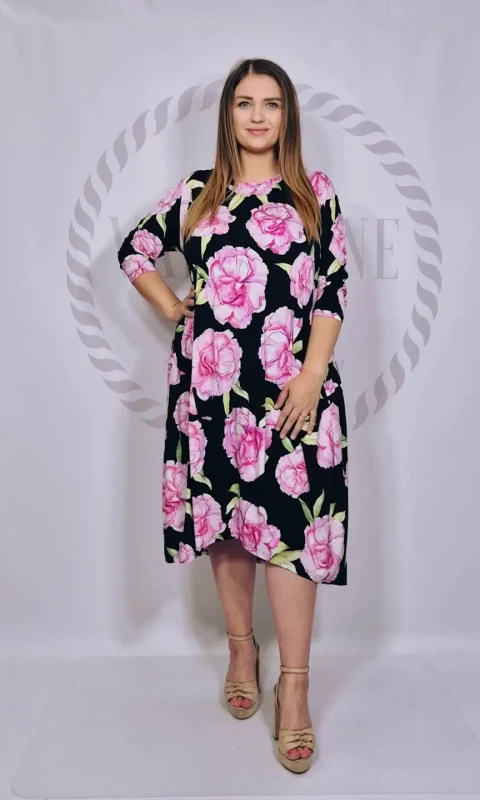 SASHA FERRANO Sukienka SONA peonie