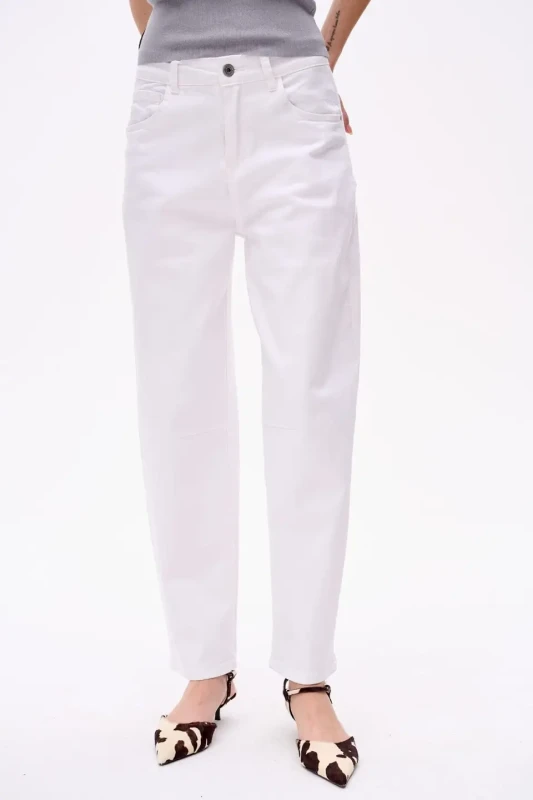 Blue Shadow Spodnie Jeans (Białe)