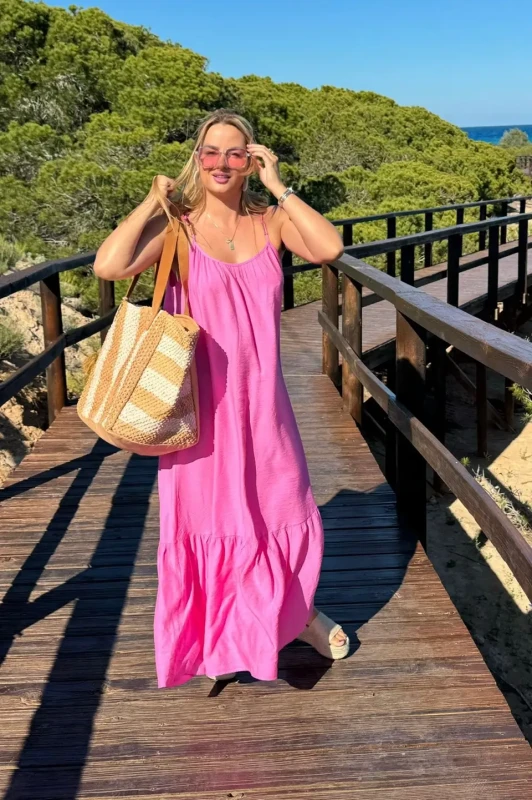 CARMEL sukienka VINTAGE (różowa)