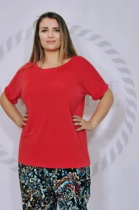 Bluzka "basic" wiskoza (koral)