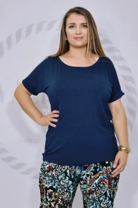 Bluzka "basic" wiskoza (granat)
