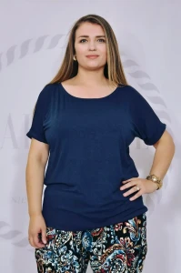 Bluzka "basic" wiskoza (granat)