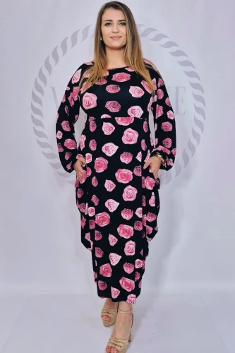 Sukienka wiskozowa maxi ISCRA (Rosa)