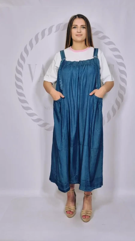Spódnica na szelkach (jeans)