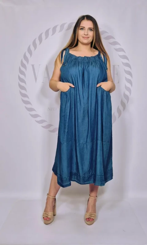 Spódnica na szelkach (jeans)