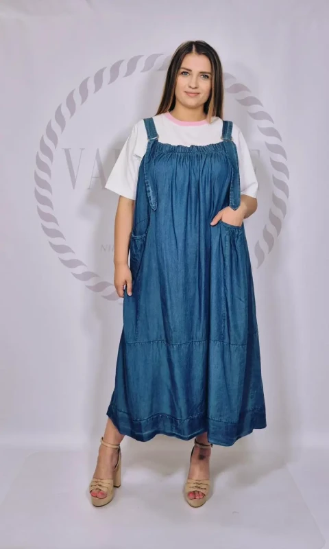 Spódnica na szelkach (jeans)