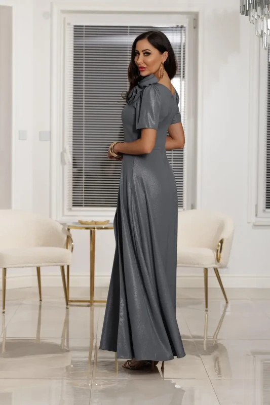 ELIZABETH Sukienka Ruby Maxi (grafit błysk)