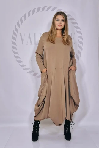 SASHA FERRANO Sukienka Beta (fango)