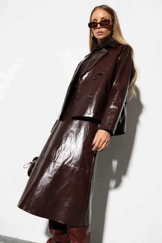 CARMEL Spódniczka GLOSSMIDY (bordo)