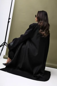 MISS CITY OFFICIAL Damski Płaszcz The Feels (czarny)