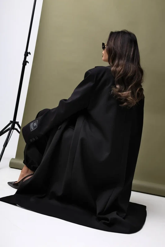MISS CITY OFFICIAL Damski Płaszcz The Feels (czarny)