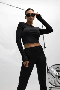 MISS CITY OFFICIAL Damski Longsleeve MissCity Official (czarny)