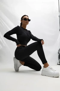 MISS CITY OFFICIAL Damski Longsleeve MissCity Official (czarny)