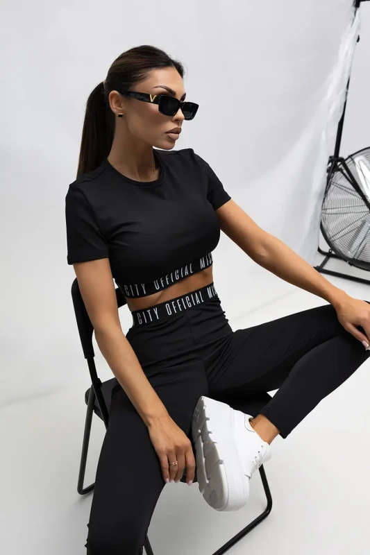 MISS CITY OFFICIAL Damski Top MissCity Official (czarny)