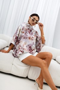 MISS CITY OFFICIAL Damska Bluzka Kimono Rose (beżowy)
