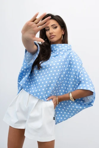 mco damska bluzka kimono dot blekitny 1.webp