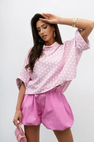 mco damska bluzka kimono dot pudrowy roz 1.webp