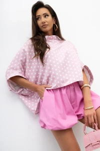 mco damska bluzka kimono dot pudrowy roz 4.webp