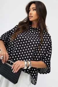 mco damska bluzka kimono dot czarny 2.webp