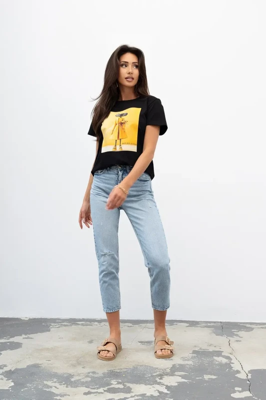 mco damski tshirt wild elegance czarny 3.webp