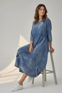 zele sukienka bawelniana jeans 3.webp