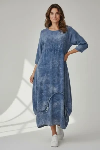 zele sukienka bawelniana jeans 4.webp