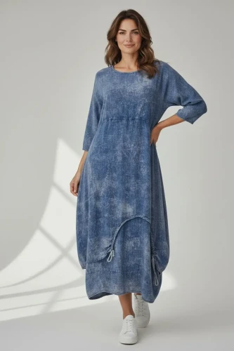 zele sukienka bawelniana jeans 4.webp