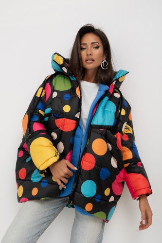 mco kurtka damska polka dot czarny 1.jpg