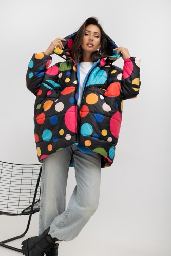 mco kurtka damska polka dot czarny 2.jpg