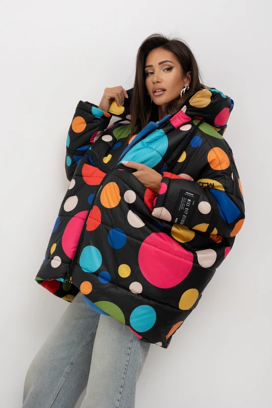 mco kurtka damska polka dot czarny 3.jpg