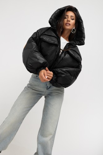 mco damska kurtka Street Icon Puffer czarny 2.jpg