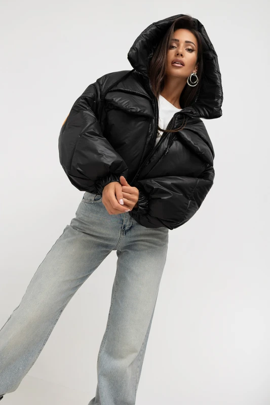 mco damska kurtka Street Icon Puffer czarny 2.jpg