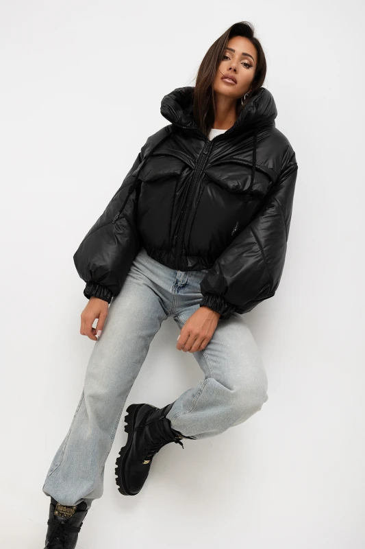 mco damska kurtka Street Icon Puffer czarny 4.jpg