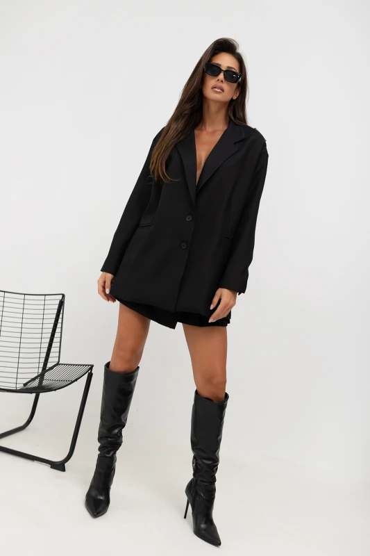 mco Damska Marynarka Open Back Tie czarny 3.jpg