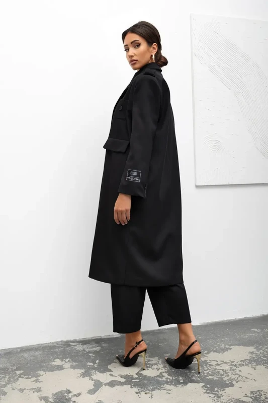 mco Plaszcz Damski Classic Trench czarny 6.webp
