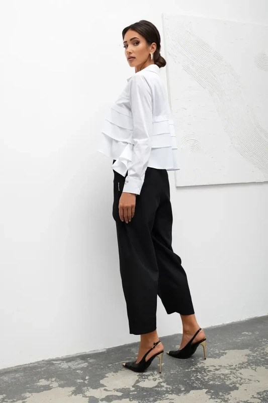 mco Koszula Damska Tiered Ruffle Crop bialy 4.webp