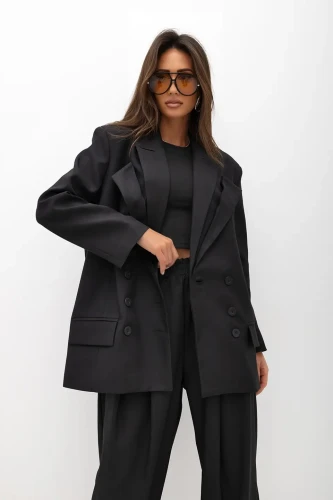 mco marynarka damska Damska Back to Black czarny 1.webp