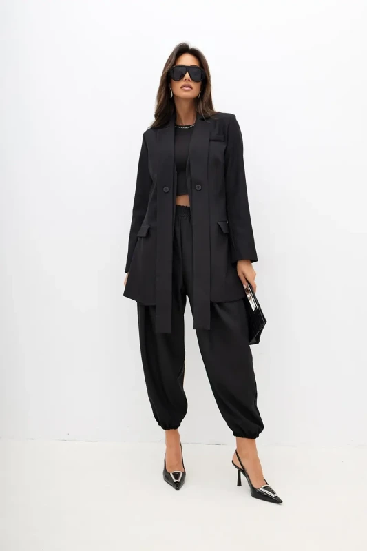 mco marynarka damska Black Velvet czarny 3.webp