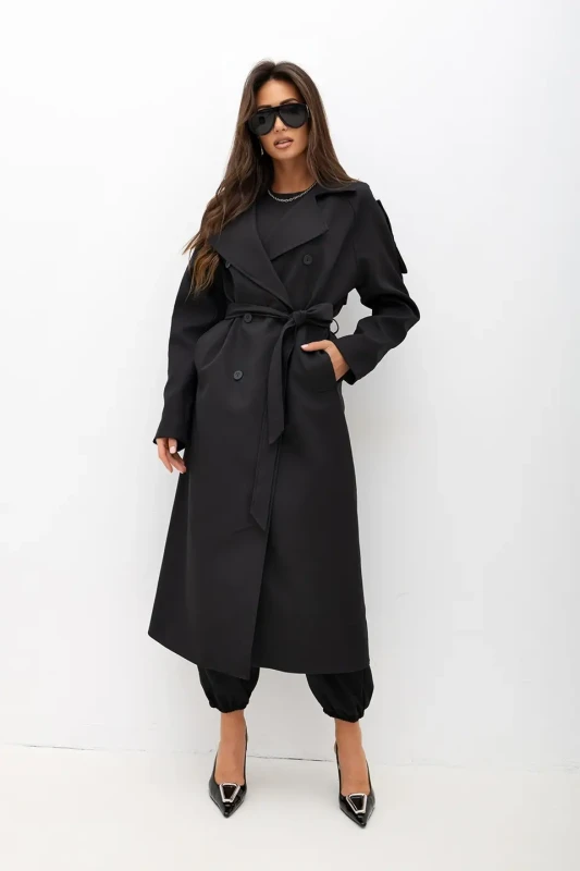 mco plaszcz damski Material Girl czarny 1.webp
