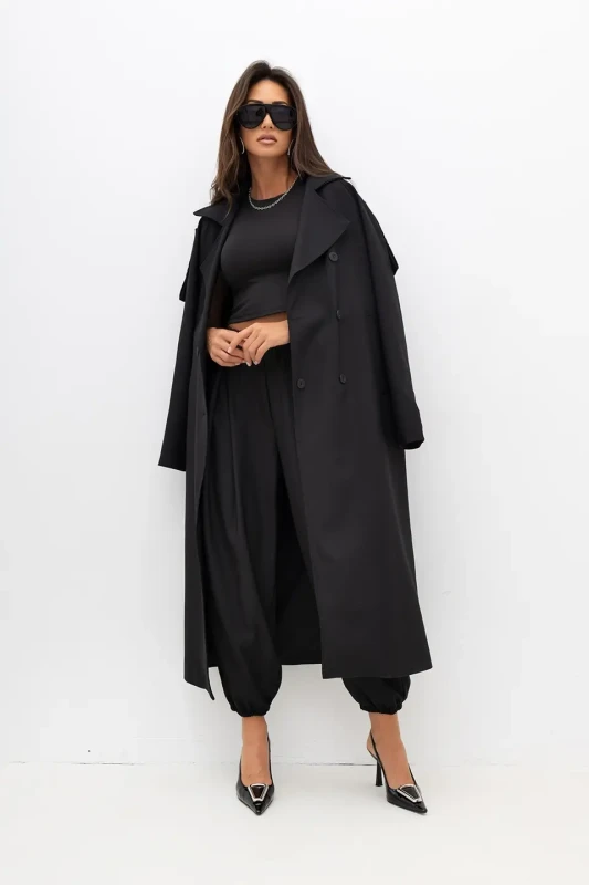 mco plaszcz damski Material Girl czarny 2.webp