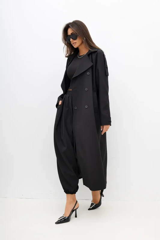 mco plaszcz damski Material Girl czarny 3.webp