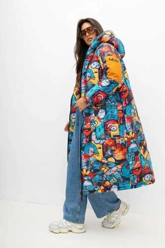 mco plaszcz damski Minion Mood pomaranczowy 1.webp
