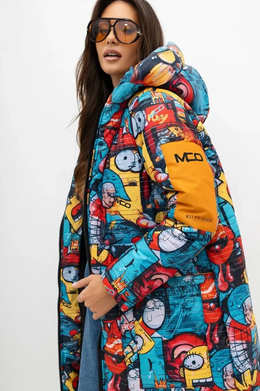 mco plaszcz damski Minion Mood pomaranczowy 4.webp