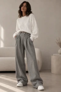 SimpliCity Sweter Ivo z kaszmirem ecru  2.webp