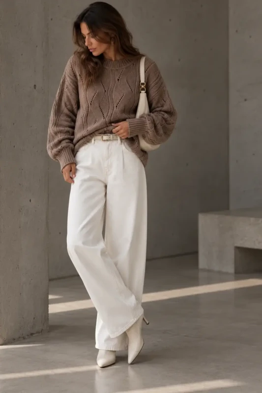 SimpliCity Sweter Ivo z kaszmirem mokka 3.webp