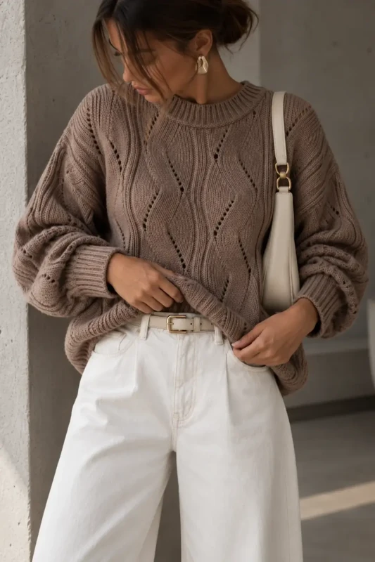 SimpliCity Sweter Ivo z kaszmirem mokka 4.webp