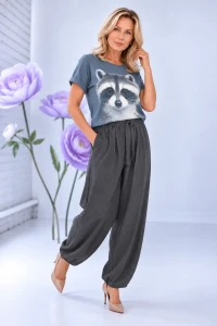 ISCRA  Spodnie pumpy ciemny szary 3.webp